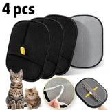 Guante quitapelos para mascotas, pack de 4 unidades