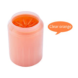 Orange paw cleaner cup