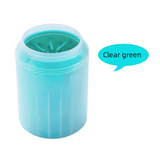 Green paw cleaner cup