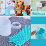 How to use and take apart the paw cleaner cup